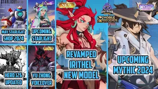 MLBB NEW UPDATE - REVAMPED IRITHEL NEW MODEL, MAY STARLIGHT SHOP, ODETTE STARLIGHT, REVAMP YU ZHONG