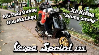 Vespa Sprint 125 Full Option Hạ Ghi Đông Drag Thì Nhìn Thế Nào ?