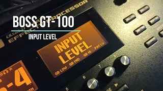 Boss GT - 100 - Input Level na dwa sposoby