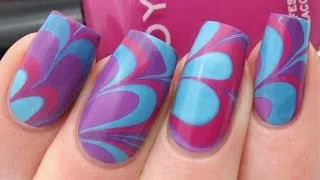 WATER MARBLE NAIL ART TUTORIAL