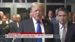 Reaction to Donald Trump being found guilty in 'hush money' trial