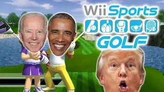 Presidents Play Wii Sports Golf