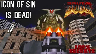 BRUTAL DOOM v21 Dox - AfterDoom, Icon Of Sin is Dead [100% SECRETS]