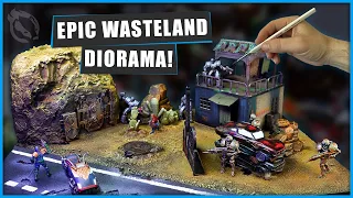 Creating an Epic Sci-Fi Diorama set in the Cursed Earth         #diorama #judgedredd