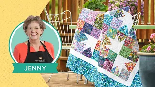 Make a "Goose Tracks" Quilt + Scalloped Border with Jenny Doan of Missouri Star (Video Tutorial)