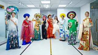 Guide to catwalk with national costume and Ao Dai | Essential skills for models | BYB Academy