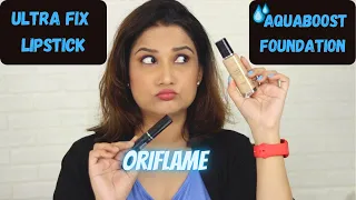 THE ONE Illuskin Aquaboost Foundation SPF 20 & Colour Unlimited Ultra Fix Lipstick | Oriflame
