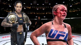 Amanda Nunes vs. Paige VanZant EPIC BATTLE |UFC 4