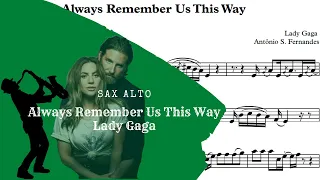 Always Remember Us This Way - Lady Gaga Sheet Music Alto Sax