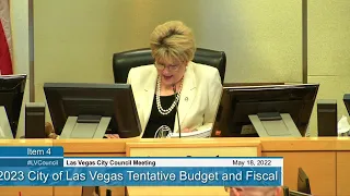 CLV 05-18-2022 Special Joint City Council and Redevelopment Agency Budget Meeting