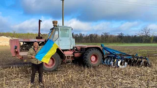 Шок❗️Тракторист-бандерівець родом з Казахстану ❗️Я русский, но я за Украину🇺🇦Дисковка Т-150+АГД4,5