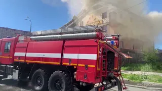 В Самаре горит ресторан