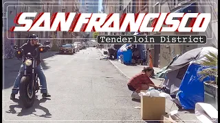 Tenderloin District 💀 SF  Tents and ￼Abandoned Streets