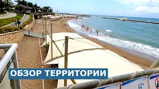 Турция. LONG BEACH RESORT HOTEL & SPA 5* ОБЗОР ОГРОМНОЙ ТЕРРИТОРИИ ПЛЯЖА.