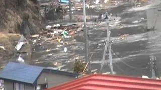 Tsunami in Kuki, near Kuji, Iwate Prefecture