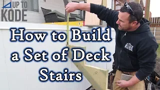 How to Build a Set of Deck Stairs