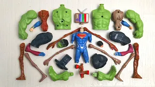 Merakit Mainan Superhero Hulk Smash, Superman dan Siren head | Avengers toys