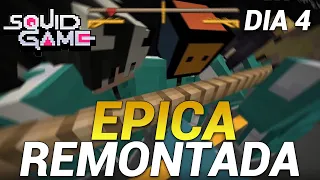 LA REMONTADA MÁS EPICA DE LA HISTORIA 😱 | JUEGO DEL CALAMAR EN MINECRAFT (100.000$) DÍA 4