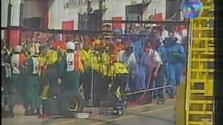 Galvão Bueno emocionado por Senna no fim da corrida   Ímola  1994