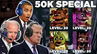 US Presidents Play Five Nights at Freddy's (FNAF) 4/20 Mode (50k Special)