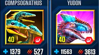 EXCLUSIVE BATTLE OF YUDON AND COMPSOGNATHUS | HT GAME