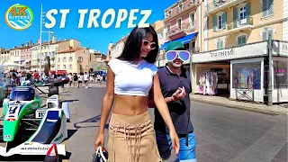 4k Beach Walk * City Walk Saint Tropez 💛 A Beautiful French Riviera Destination - July 2023