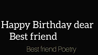 Happy birthday Poetry ❤ || Birthday Poetry for Best friend || Best Hindi poetry