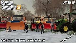 Snow plowing & selling silage | GreenRiver2019 | Multiplayer with Seasons | Episode 63