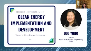 Fall 2021 Women in Clean Energy Conference - Clean Energy Implementation and Development