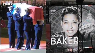 Entrée de Joséphine BAKER au Panthéon à Paris le 30 novembre 2021