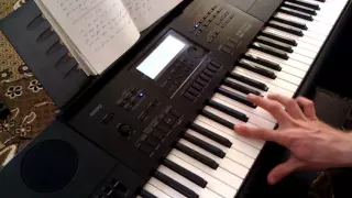 Мелодия Кабы не было зимы - м/ф "Зима в Простоквашино" casio wk-7600 piano tutorial
