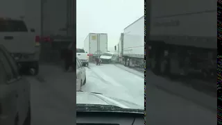 Lucky Car Accident Escape - Toronto Winter