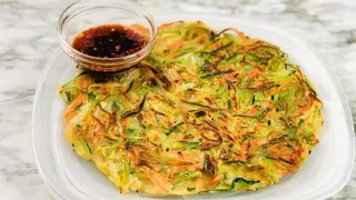 VEGETABLE PANCAKE | KOREAN PANCAKE | Pajeon | Pajun | EASY  BREAKFAST | NO EGG PANCAKE