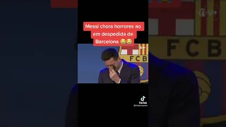 A despedida do Messi ele se emocionou