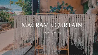 How to make  a Extra large macrame curtain   #macrame #macrametutorial