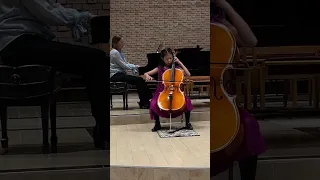 Sonya’s first cello recital