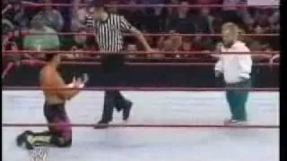 Chavo Guerrero VS Hornswaggle Chavo Guerrero Wrestle On His Knees.wmv