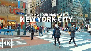 NEW YORK CITY TRAVEL - USA, WALKING TOUR(16), MANHATTAN, 4K UHD [Full Version]