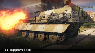 Jagdpanzer E 100 | Бой на 12000 урона на карте Минск