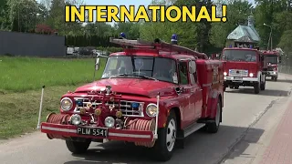 Alarmowo 4 wozy International Harvester, Mercedes Benz Atego i dwa Jelcze 325 z OSP Płock-Trzepowo