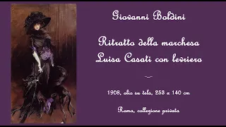 Ritratto della marchesa Luisa Casati con levriero, Giovanni Boldini
