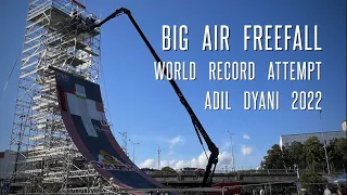 Big Air Freefall - Skateboard World Record Attempt 2022 - Adil Dyani