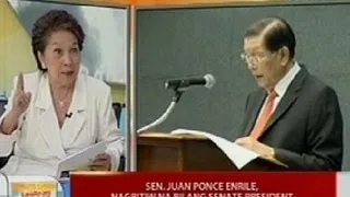 UB: Sen. Enrile, nagbitiw na bilang Senate President