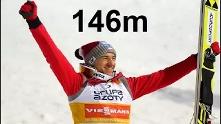 Kamil Stoch 146 m NEW RECORD!!! Raw Air Trondheim  15 03 2018 Ski jumping