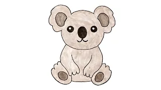 Как нарисовать коалу