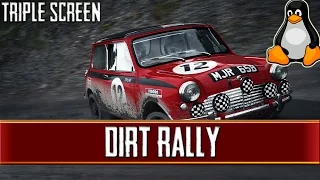 Dirt Rally | Triple Screen Linux Gaming