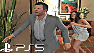 GTA 5 Remaster PS5 - Amanda Cheating On Michael Scene (4K Ultra HD) PS5 2022