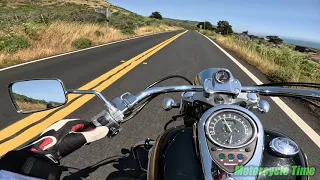 Kawasaki Vulcan 900 ride reacting to how good this thing is and SCRAPING FLOORBOARDS on BOTH SIDES!