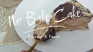 only 3 Ingredients No Bake 10 Min Cake Recipe/No Egg/No Flour Needed/Flavour&Feast