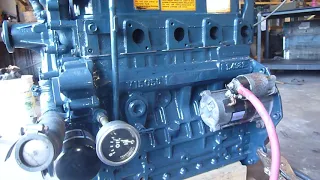 Kubota V1505 4 cylinder diesel engine cold start